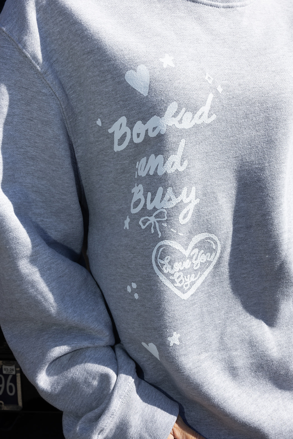 Booked and Busy Crewneck