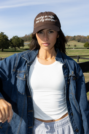 Running on Coffee and Dry Shampoo Hat