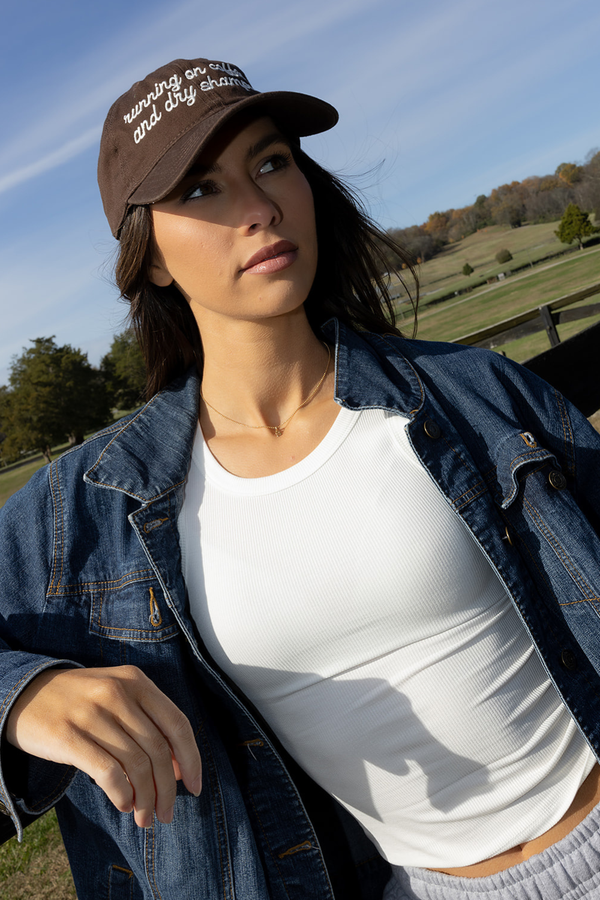 Running on Coffee and Dry Shampoo Hat